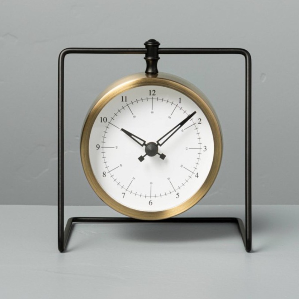 HEARTH AND HAND Sitabout Hanging Clock